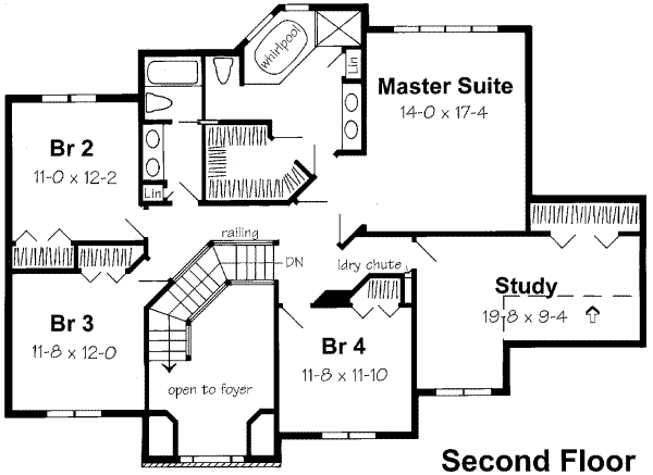 upper floor house blueprint