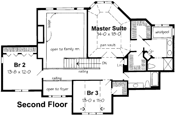 upper floor house blueprint