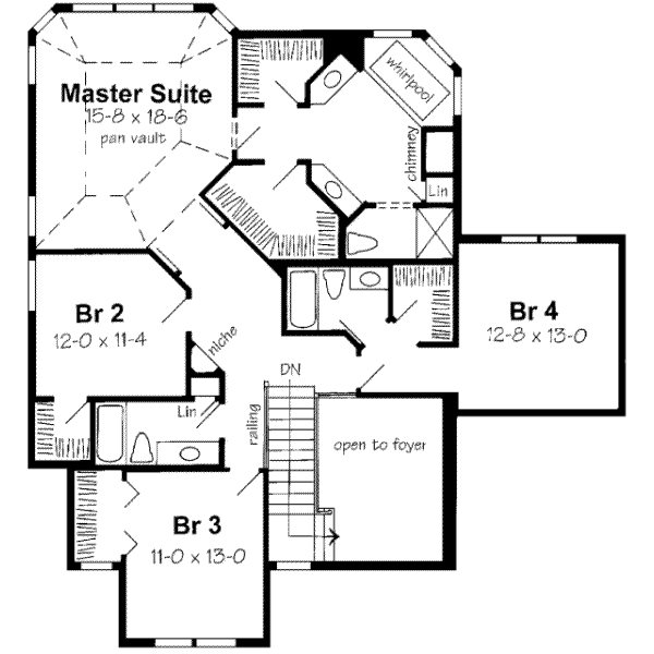upper floor house blueprint