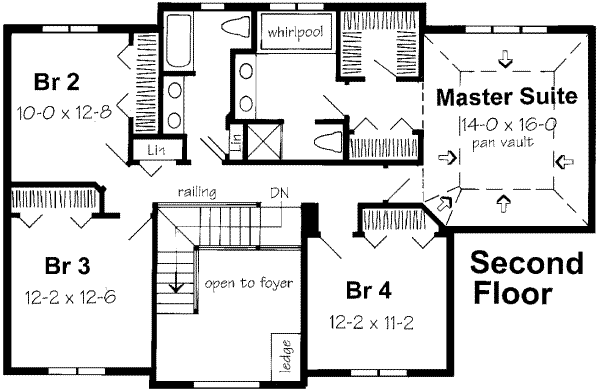 upper floor house blueprint