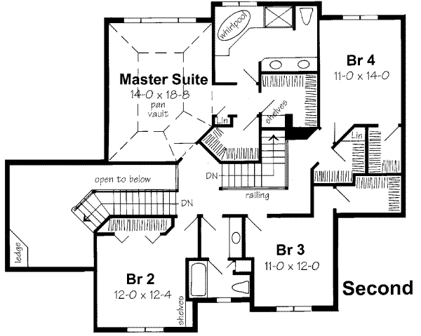 upper floor house blueprint