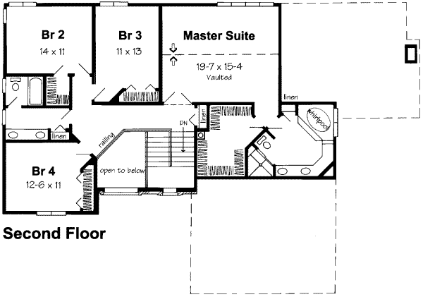 upper floor house blueprint