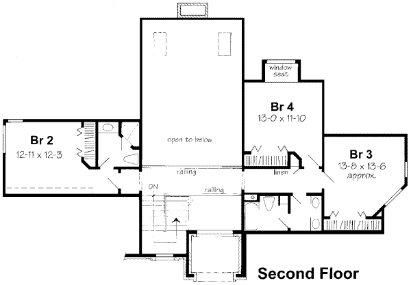 upper floor house blueprint