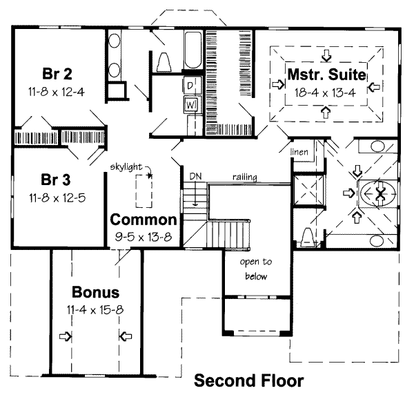 upper floor house blueprint
