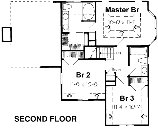 upper floor house blueprint