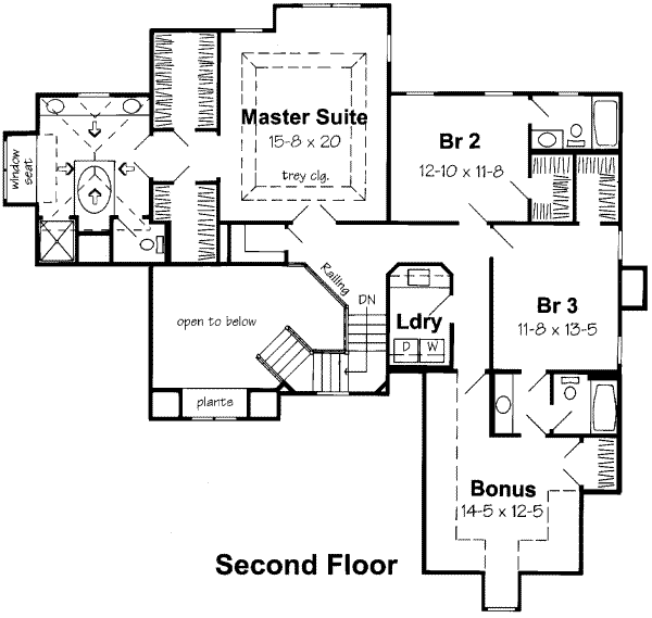 upper floor house blueprint