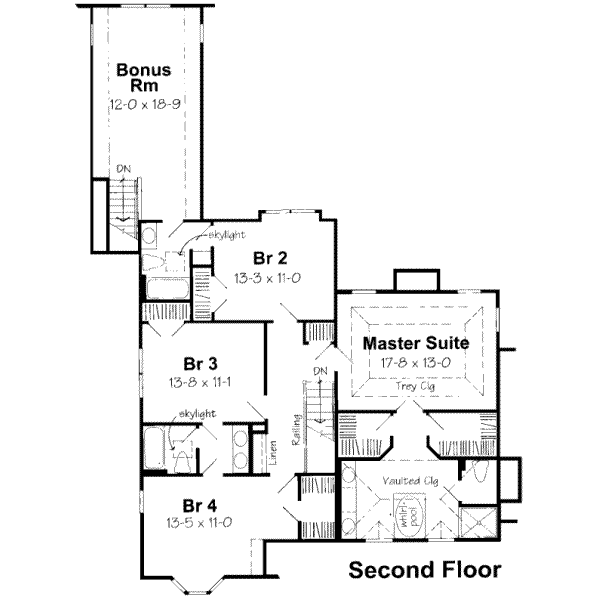 upper floor house blueprint
