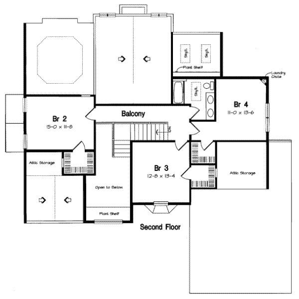 upper floor house blueprint