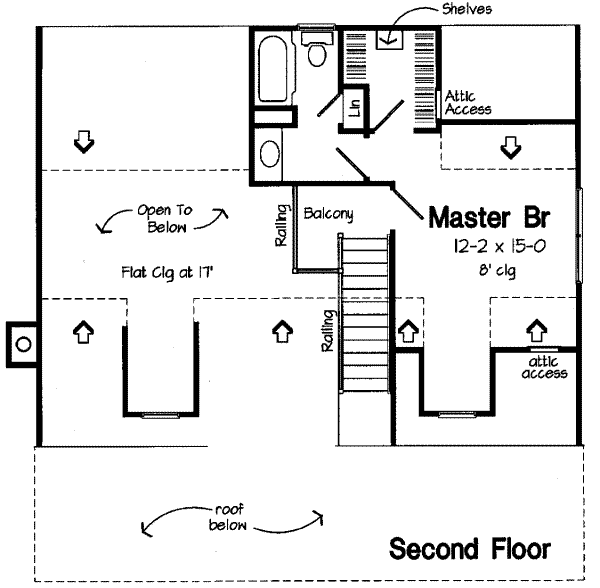 upper floor house blueprint