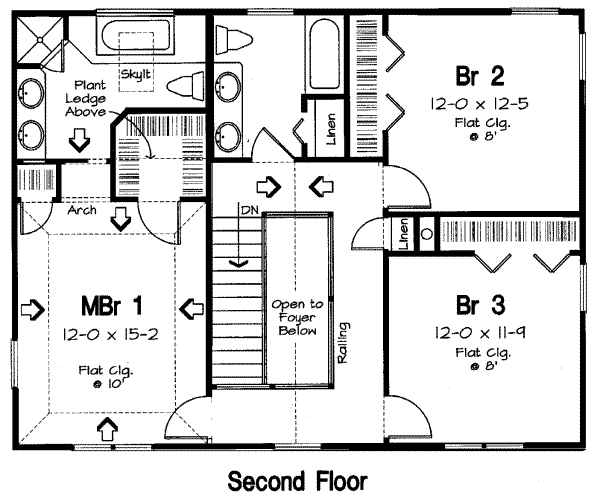 upper floor house blueprint