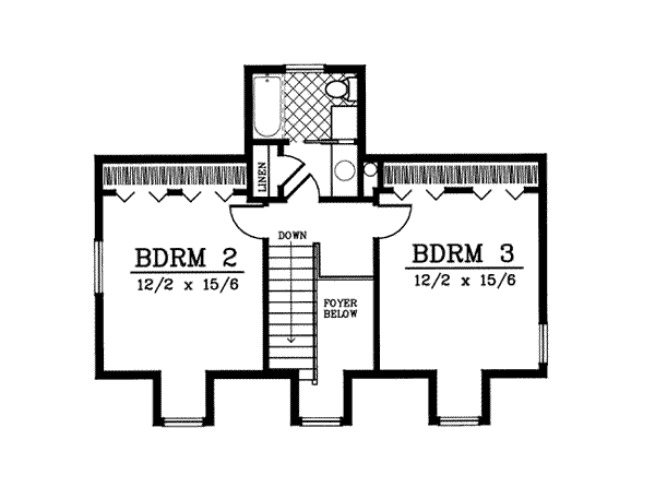 upper floor house blueprint