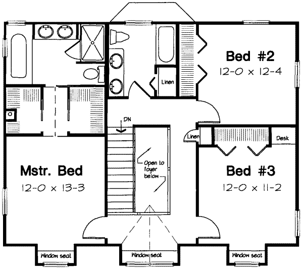 upper floor house blueprint