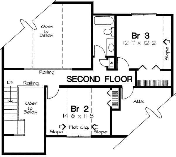 upper floor house blueprint