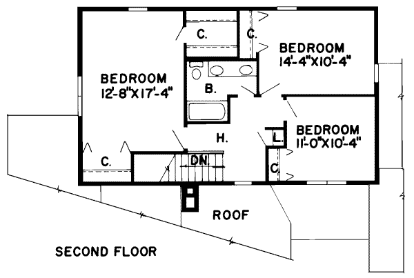upper floor house blueprint