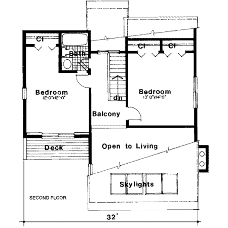 upper floor house blueprint