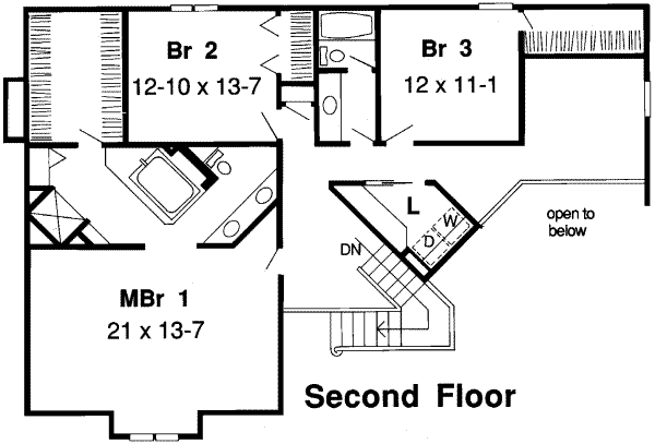 upper floor house blueprint