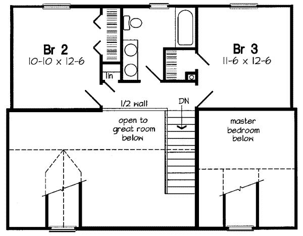 upper floor house blueprint