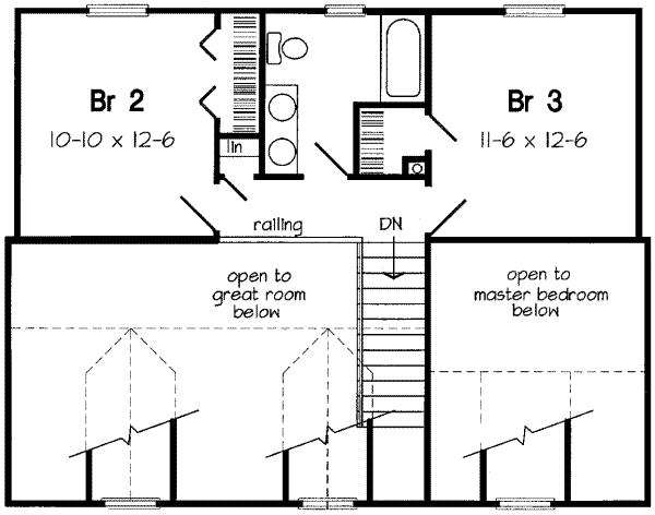 upper floor house blueprint