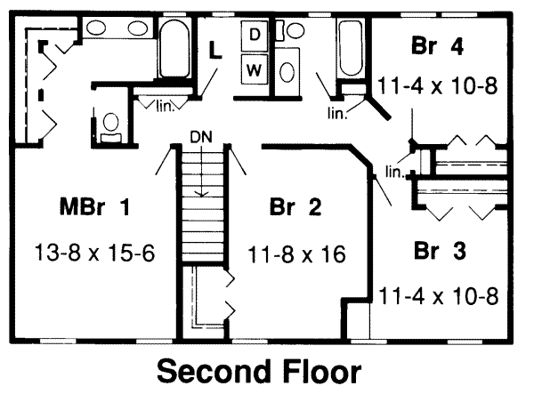 upper floor house blueprint