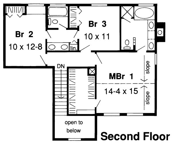 upper floor house blueprint