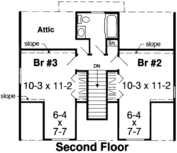 upper floor house blueprint