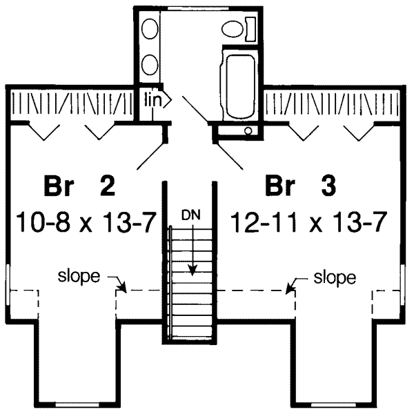 upper floor house blueprint