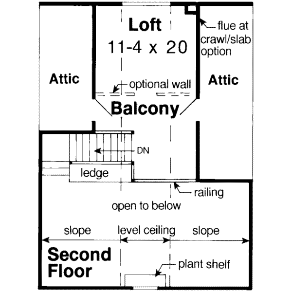 upper floor house blueprint