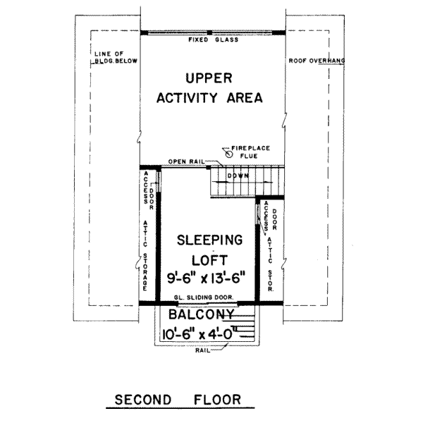 upper floor house blueprint