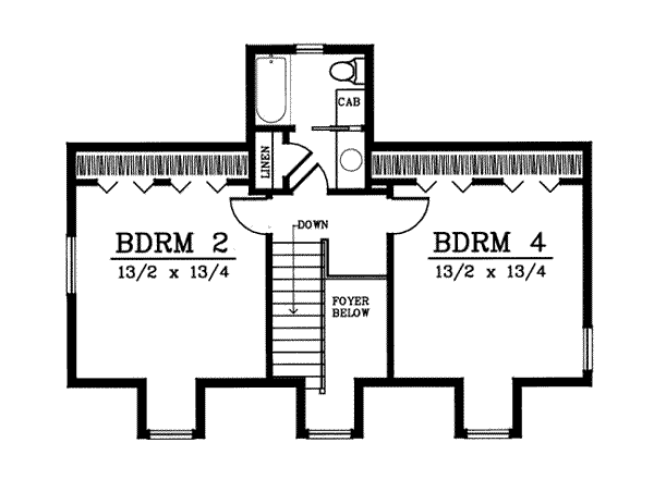 upper floor house blueprint