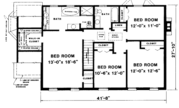 upper floor house blueprint