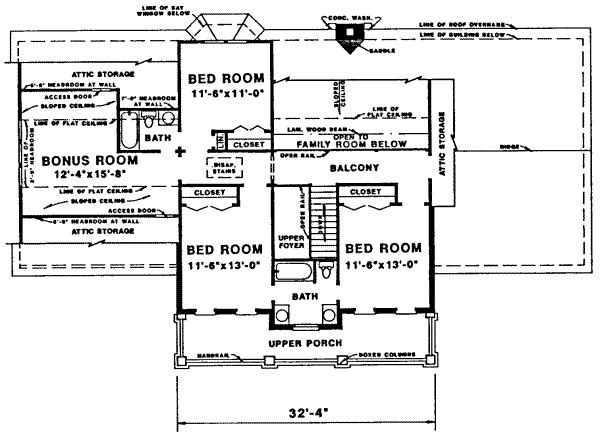 upper floor house blueprint