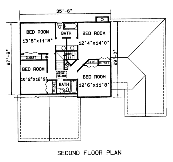 upper floor house blueprint