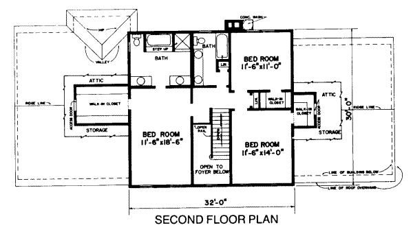 upper floor house blueprint