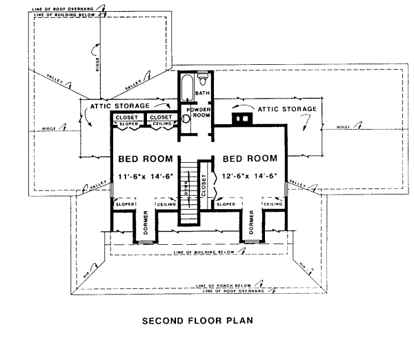 upper floor house blueprint