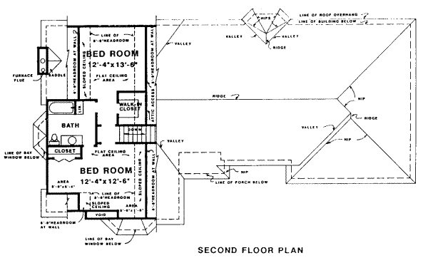 upper floor house blueprint