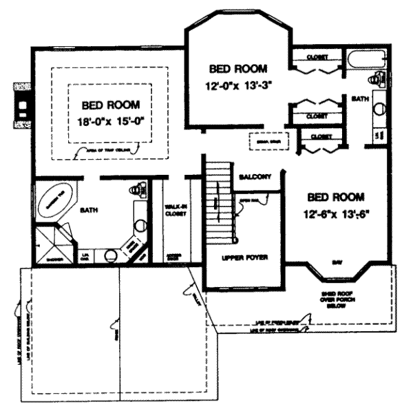 upper floor house blueprint
