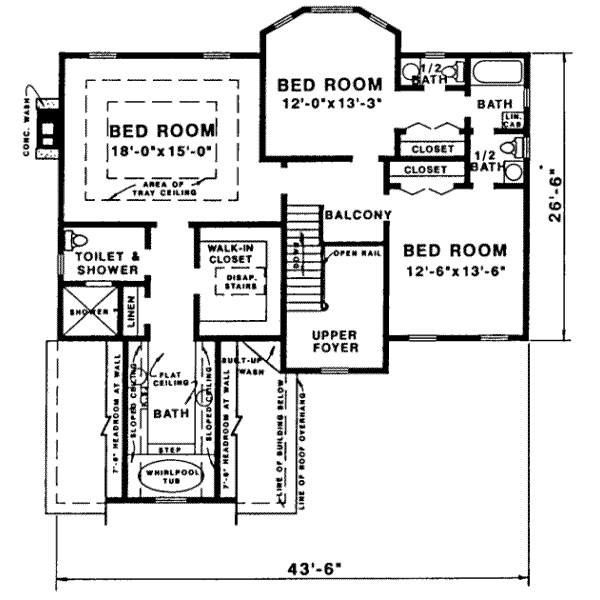 upper floor house blueprint