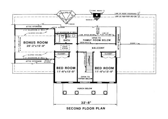 upper floor house blueprint