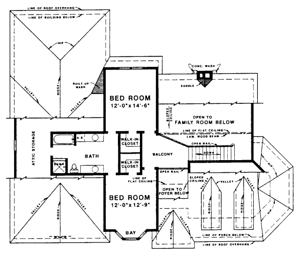 upper floor house blueprint