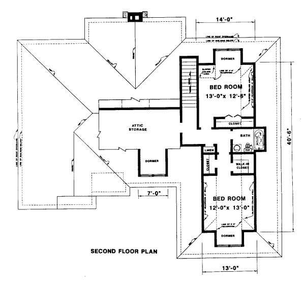 upper floor house blueprint