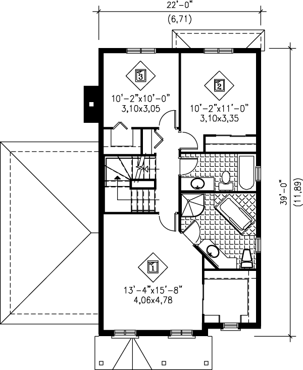 upper floor house blueprint