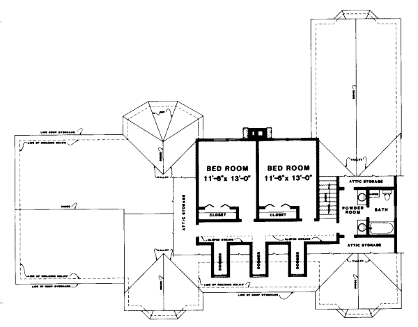 upper floor house blueprint