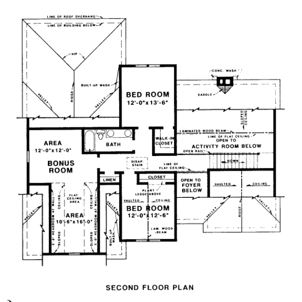 upper floor house blueprint