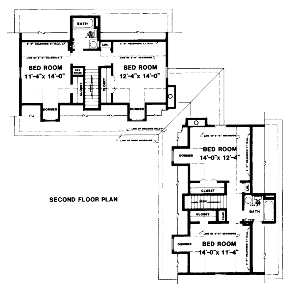upper floor house blueprint