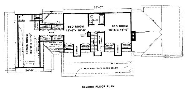upper floor house blueprint