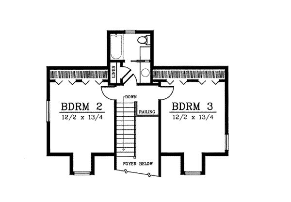 upper floor house blueprint