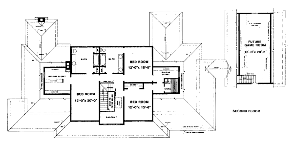 upper floor house blueprint