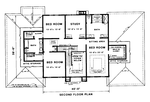 upper floor house blueprint