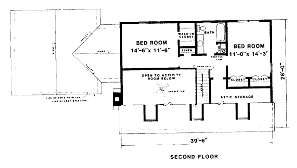 upper floor house blueprint