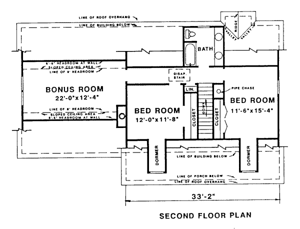 upper floor house blueprint